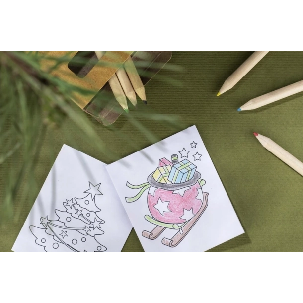 Kredki z kolorowanką SANTI