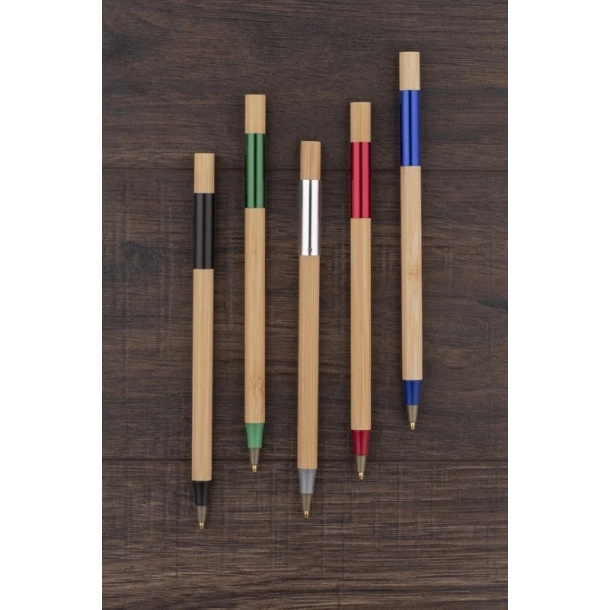 Długopis bambusowy IXER - Niebieski