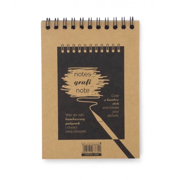 Notes zdrapywanka GRAFI - Brązowy