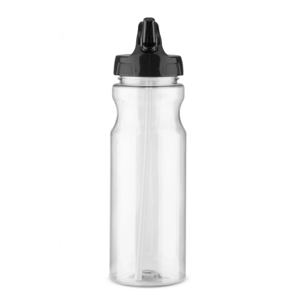 Bidon ze słomką TRANCE - Czarny