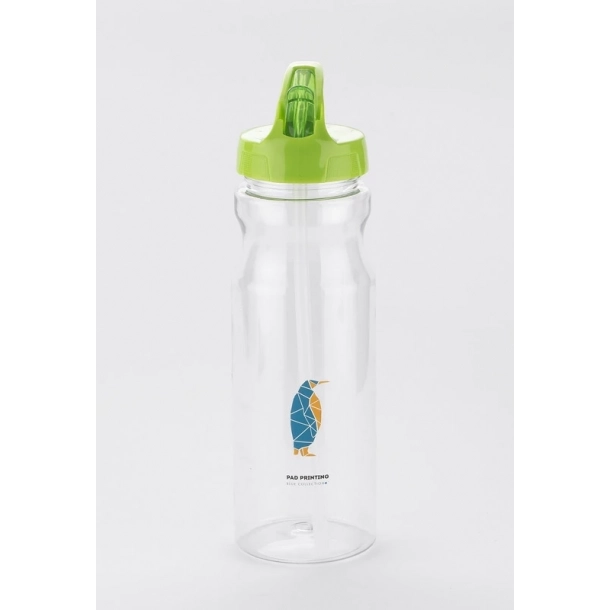 Bidon ze słomką TRANCE - Jasny Zielony