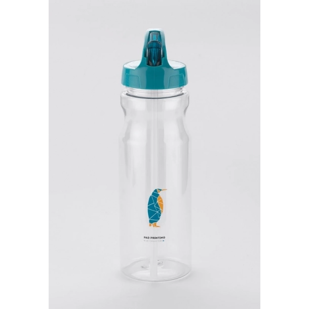 Bidon ze słomką TRANCE - Błękitny