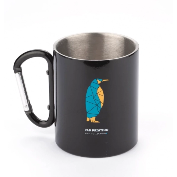 Kubek z karabińczykiem CAMP - Czarny