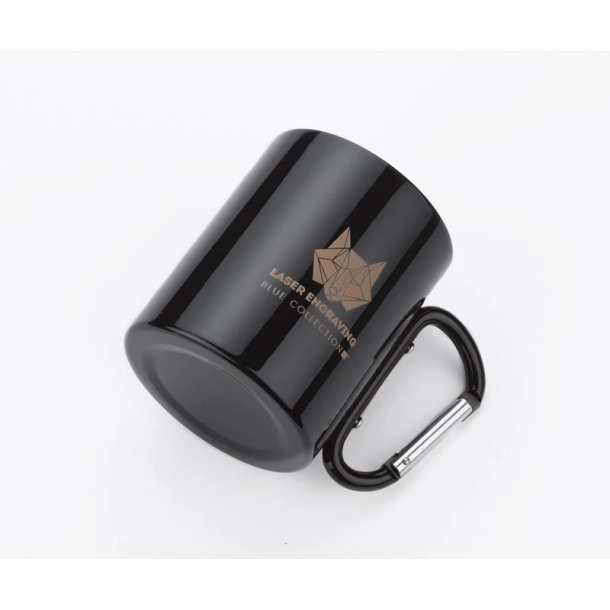 Kubek z karabińczykiem CAMP - Czarny