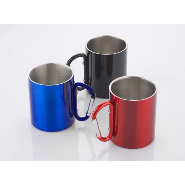 Kubek z karabińczykiem CAMP - Czarny