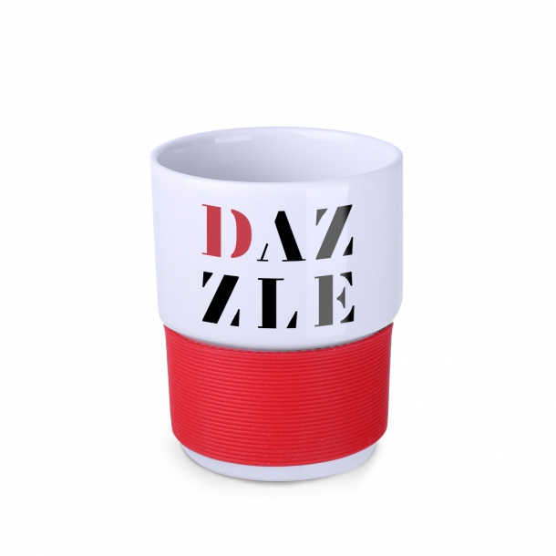 Freddo biały + Opaska czerwony 4cm