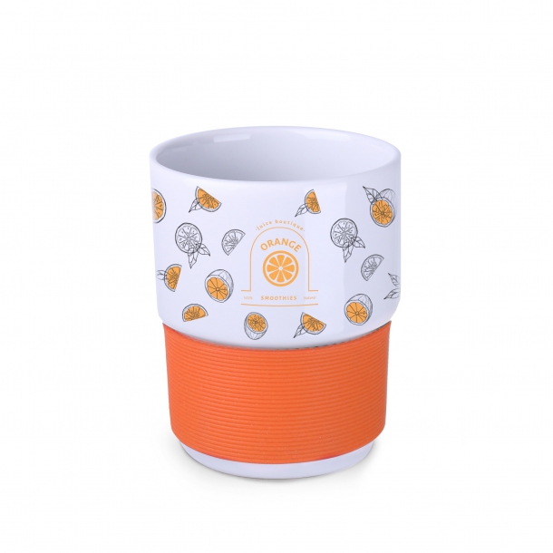 Freddo biały + Opaska pomarańczowy 4cm