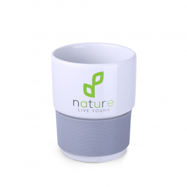 Freddo biały + Opaska szary 4cm