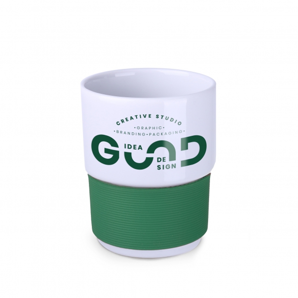 Freddo biały + Opaska zielony 4cm