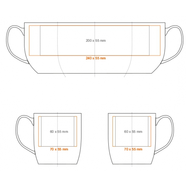 Kubek Decor biały N