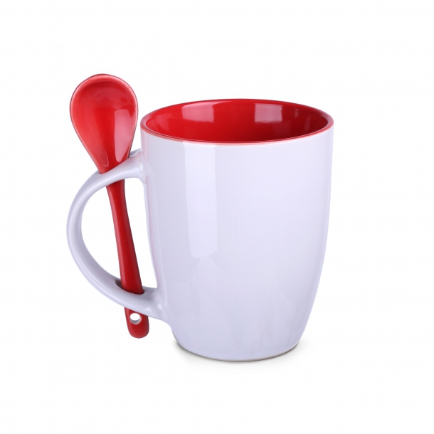 Kubek Easy II biało/czerwony