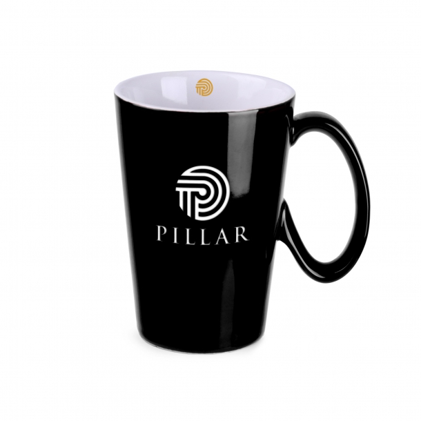 Kubek Elephant czarno/biały