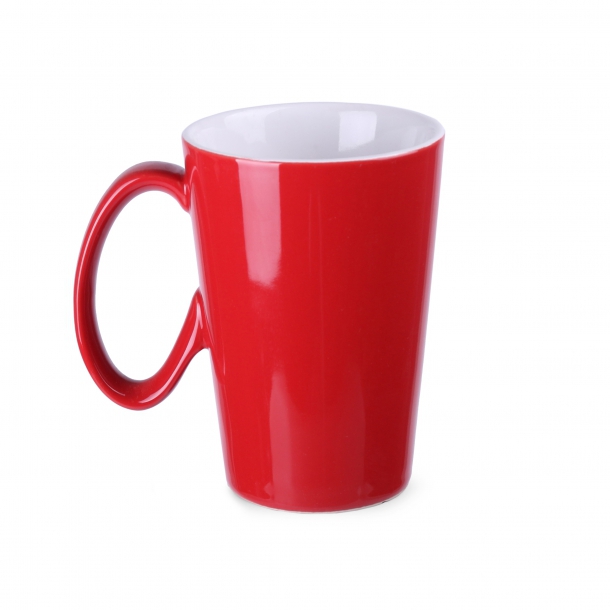 Kubek Elephant czerwono/biały