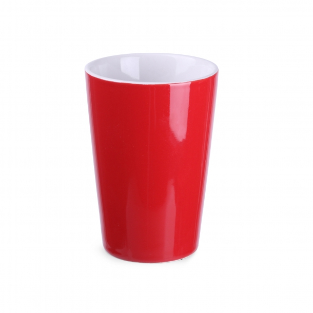 Kubek Elephant czerwono/biały