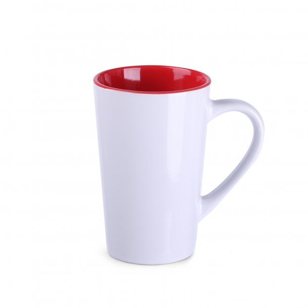 Kubek Fresh biało/czerwony