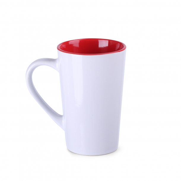 Kubek Fresh biało/czerwony