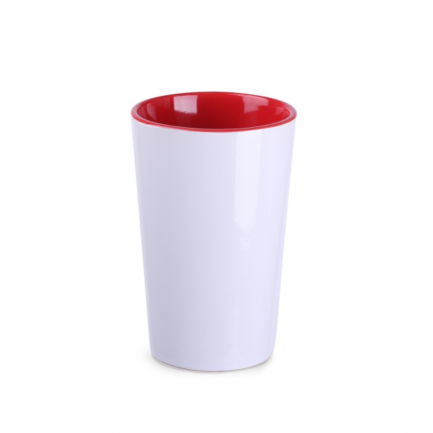 Kubek Fresh biało/czerwony