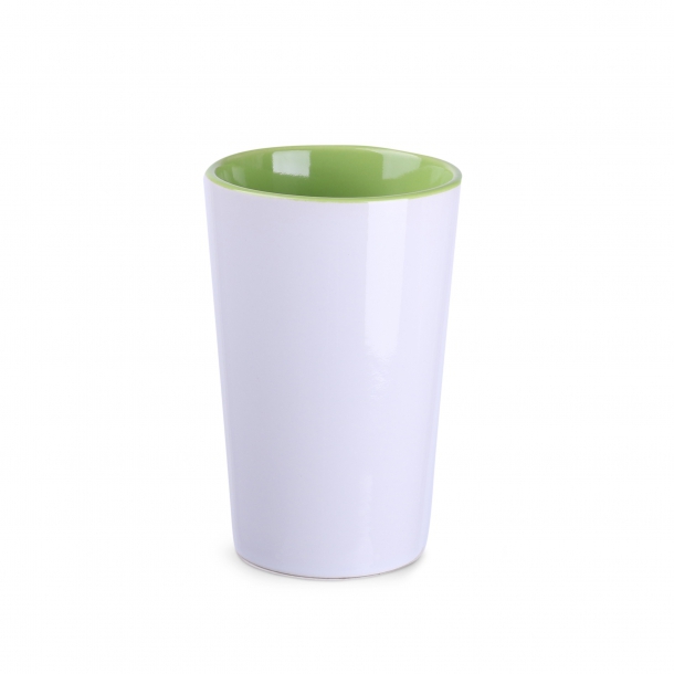 Kubek Fresh biało/jasno zielony