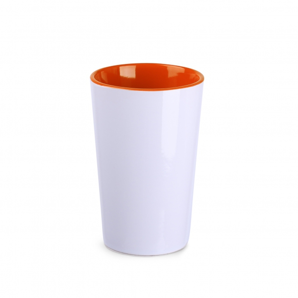 Kubek Fresh biało/pomarańczowy
