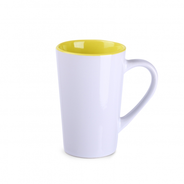 Kubek Fresh biało/żółty