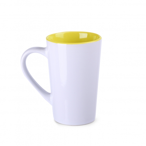 Kubek Fresh biało/żółty