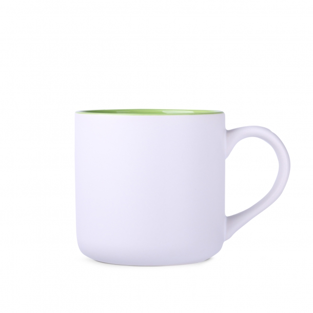Kubek Diego Pure biało/jasnozielony