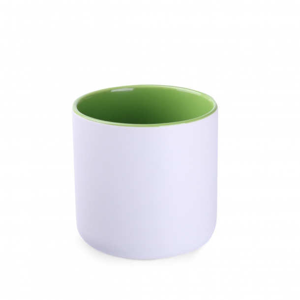 Kubek Diego Pure biało/jasnozielony