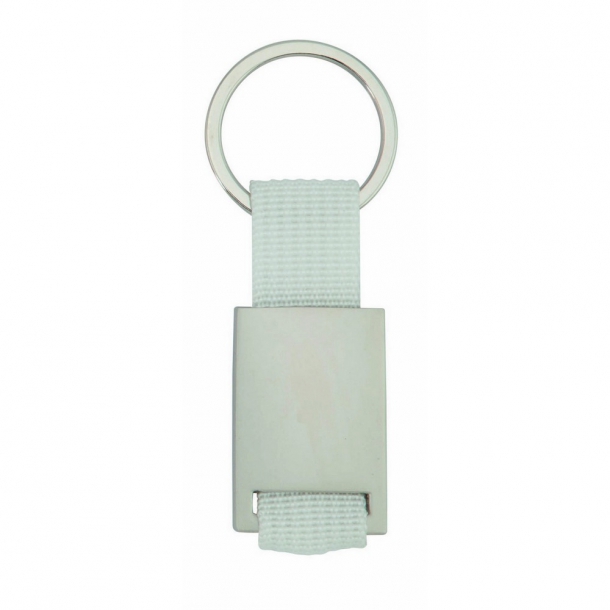 Brelok do kluczy z metalową plakietką