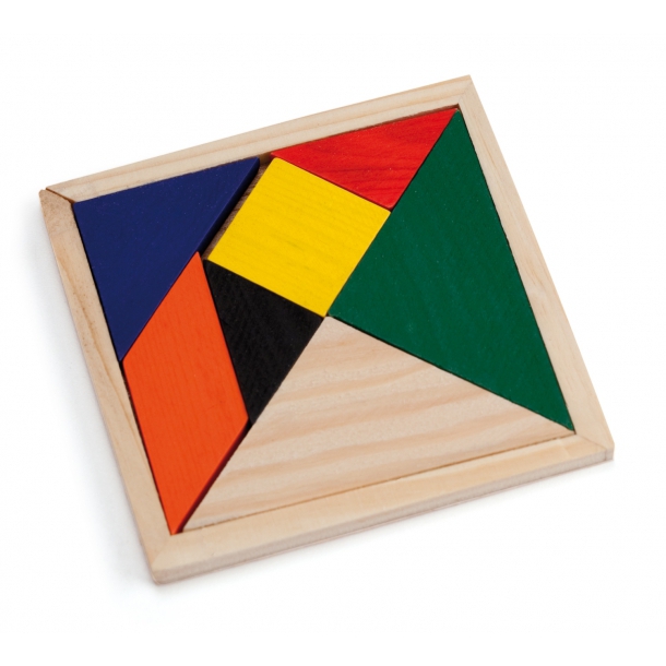 Puzzle tangram - Wielokolorowy