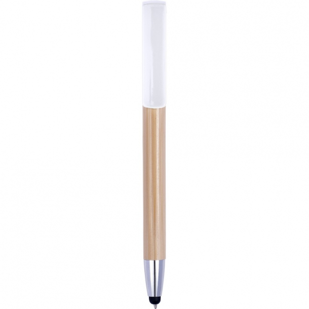 Bambusowy długopis, touch pen, stojak na telefon