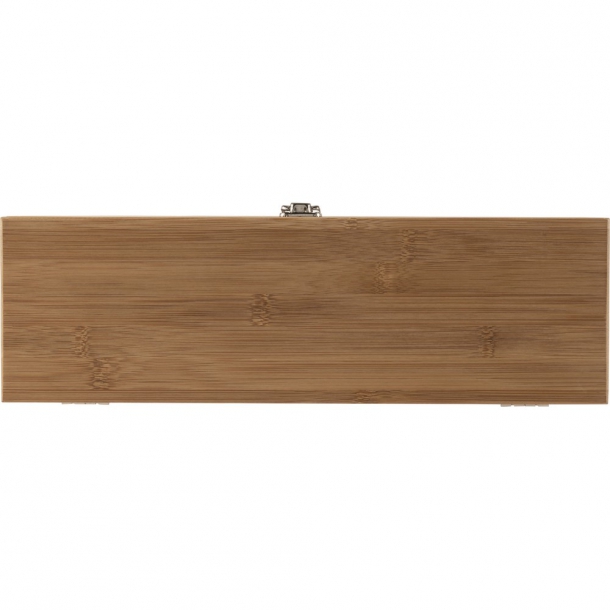 Bambusowy zestaw do wina, 4 el., skrzynka do wina