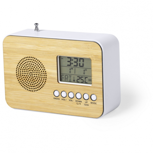 Zegar na biurko z alarmem, radio