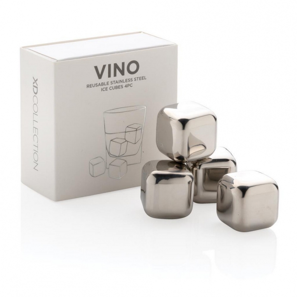 Chłodzące kostki do napojów 4 el.