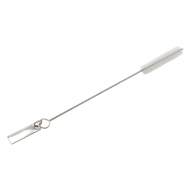 Zestaw szklanych słomek wielokrotnego użytku B'RIGHT, 4 szt., czyścik z blaszką pod znakowanie w komplecie | Lea