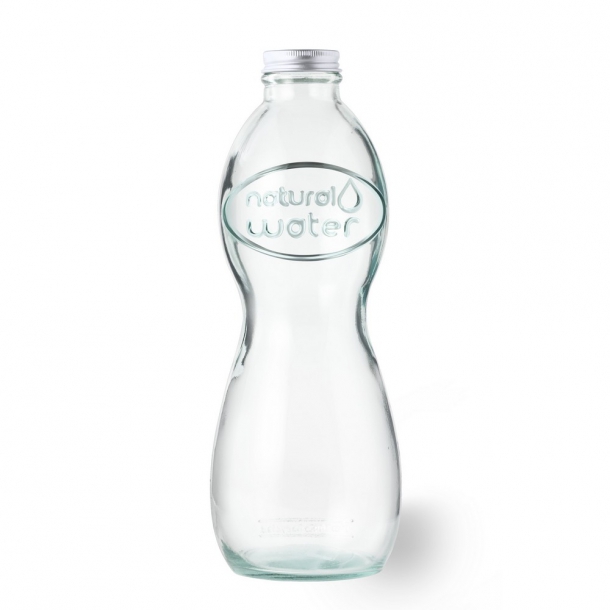 Zestaw 2 szklanek 400 ml i szklana butelka 1000 ml