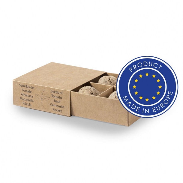 Zestaw kul z nasionami, 4 rodzaje nasion