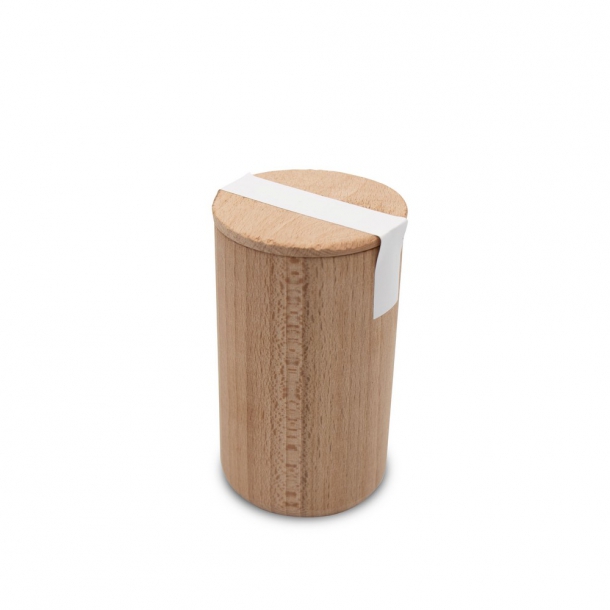 Drewniana doniczka, nasiona bazylii i ziemia | Dottie