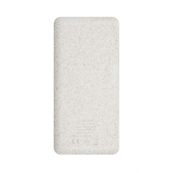 Power bank 8000 mAh ze słomy pszenicznej | Jenkins