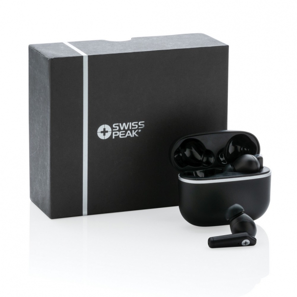 Bezprzewodowe słuchawki douszne Swiss Peak TWS 2.0