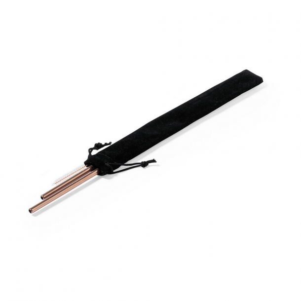 Zestaw słomek wielokrotnego użytku, 2 szt. z czyścikiem