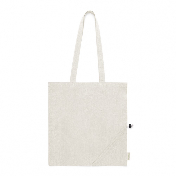 Torba na zakupy z bawełny z recyklingu, składana