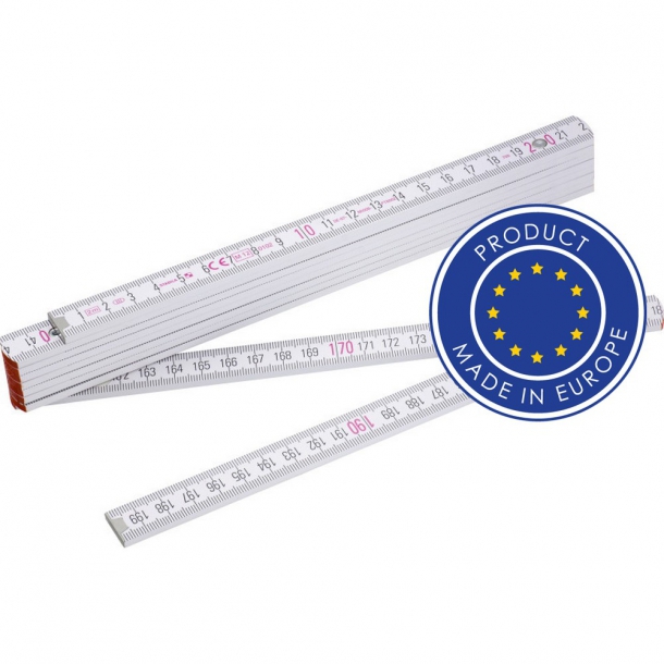 Miara 2m, składana - Biały