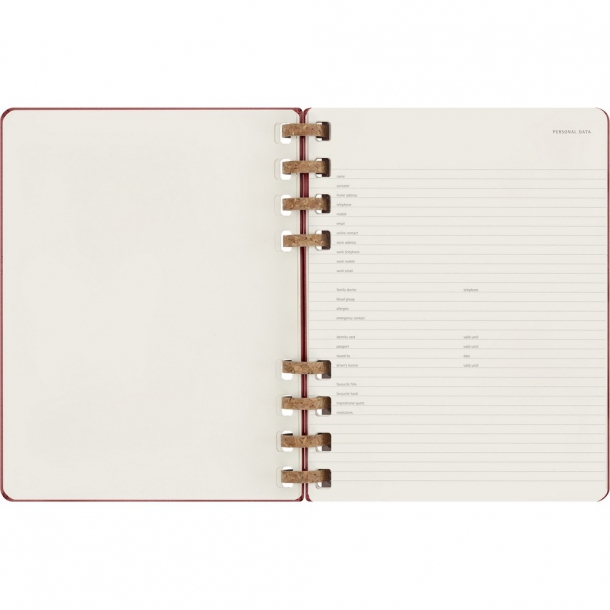 Spiralny kalendarz MOLESKINE Undated Life