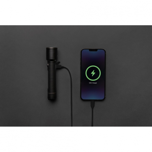 Latarka Gear X, ładowana przez USB, aluminium z recyklingu