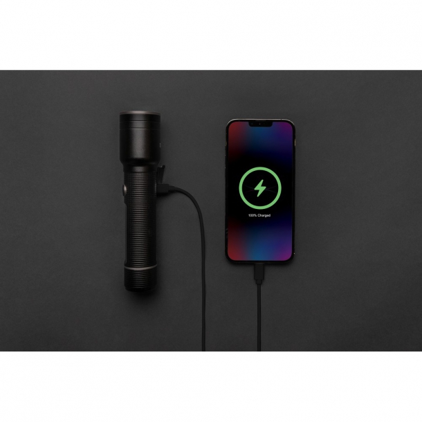 Duża latarka Gear X, ładowana przez USB, aluminium z recyklingu