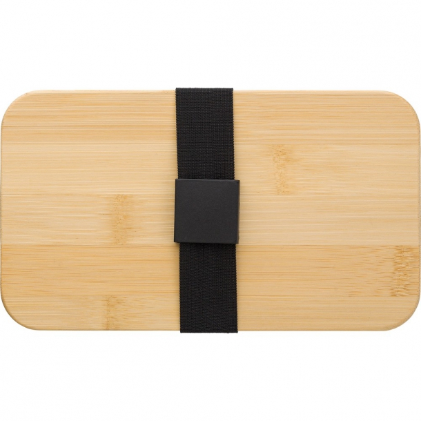 Pudełka śniadaniowe 2 szt., 2x400 ml, bambusowe wieczko, sztućce