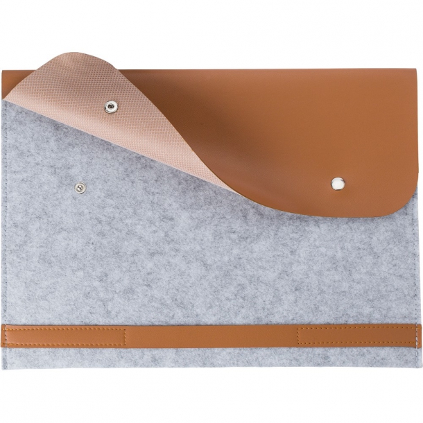 Etui na laptopa 14' z filcu RPET, teczka na dokumenty