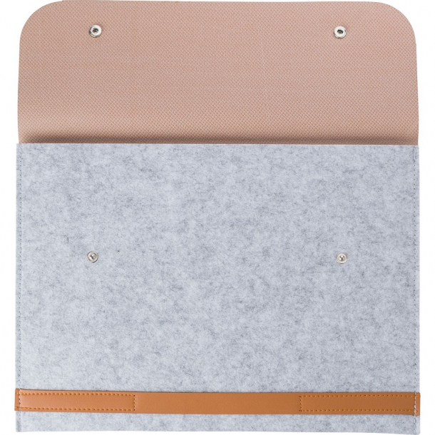 Etui na laptopa 14' z filcu RPET, teczka na dokumenty
