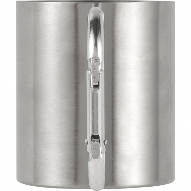 Metalowy kubek 185 ml z karabińczykiem