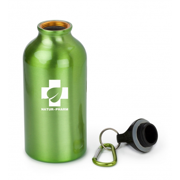 Butelka sportowa 400 ml z karabińczykiem